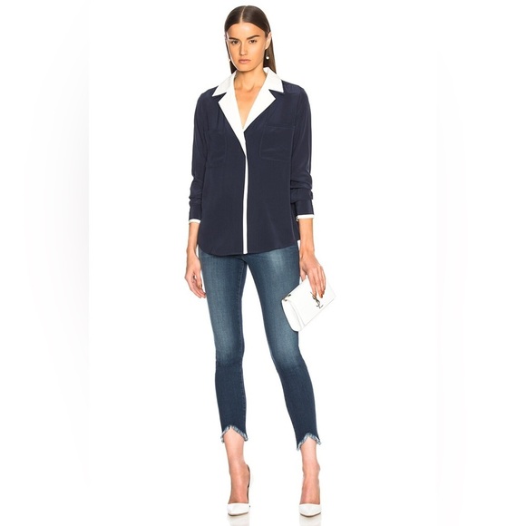 Frame Denim Denim - Frame Le High Skinny Jeans Sulham Blue Raw Hem Ankle High Rise Size 27